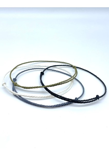 4'lü Minimal Erkek Ip Bileklik Seti modelleri