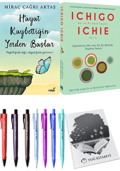 Hayat Kaybettiğin Yerden Başlar Miraç Çağrı Aktaş ve Ichıgo Ichıe 2li Set + Hediyeli