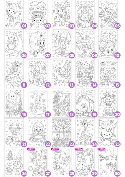Kayakçı Kız Minik Ressam Seti 20 x 30 cm Önçizimli Tuval 2 Adet Fırça Palet ve Boya