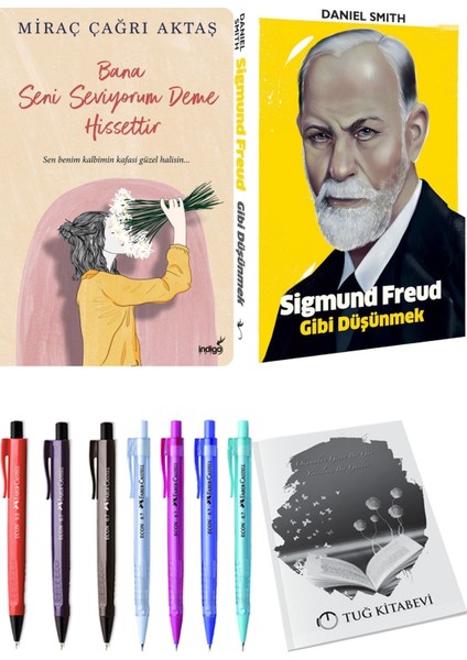Bana Seni Seviyorum Deme Hissettir Miraç Çağrı Aktaş ve Sigmund Freud Gibi Düşünmek 2li Set + Hediyeli