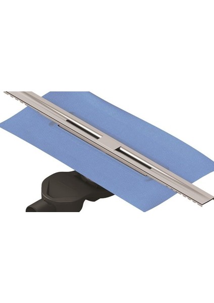 5701684 Clear-Cut V-Flow 60 cm Duş Kanalı Parlak Krom Yandan