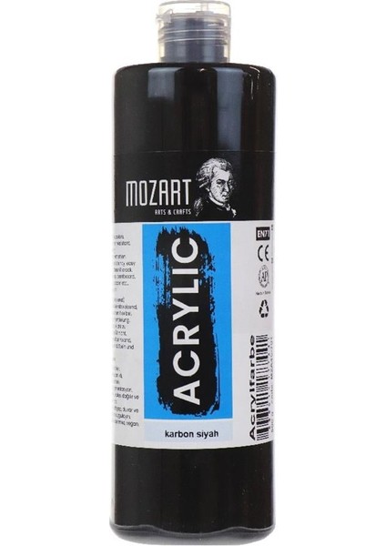 Mozart Akrilik 500 gr Karbon Siyah