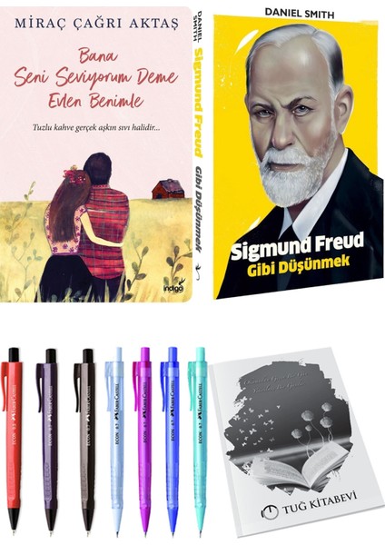 Bana Seni Seviyorum Deme Evlen Benimle Miraç Çağrı Aktaş ve Sigmund Freud Gibi Düşünmek 2li Set + Hediyeli