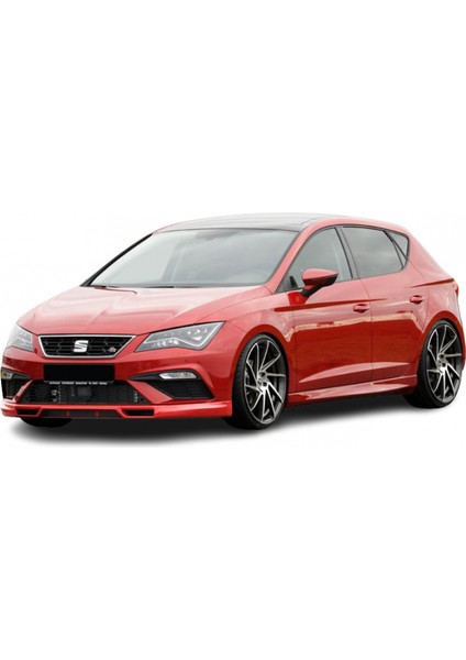 Seat Leon Mk3.5 -5f (2017-2020) Rieger Style Fr Uyumlu Ön Tampon Ek (Plastik)