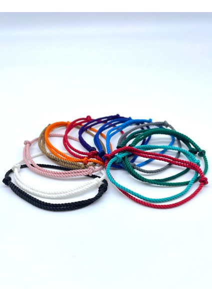 14'lü Minimal Kadın Erkek Burgulu Ip Bileklik Seti fırsatları