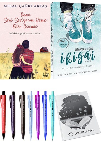 Bana Seni Seviyorum Deme Evlen Benimle Miraç Çağrı Aktaş ve Gençler İçin Ikıgaı 2li Set + Hediyeli