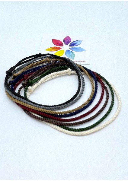 8'li Minimal Erkek Burgulu Ip Bileklik Seti fiyatları