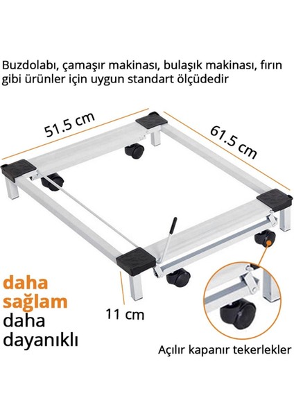 Beyaz Eşya Altlığı Buzdolabı Bulaşık Çamaşır Makinesi Taşıma Altlığı Metal Çeksür modelleri