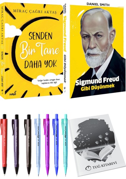 Senden Bir Tane Daha Yok Miraç Çağrı Aktaş ve Sigmund Freud Gibi Düşünmek 2li Set + Hediyeli