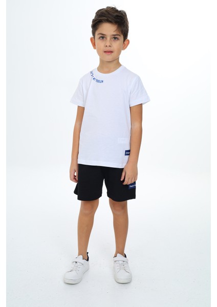 Erkek Çocuk Baskılı Şortlu Takım modelleri