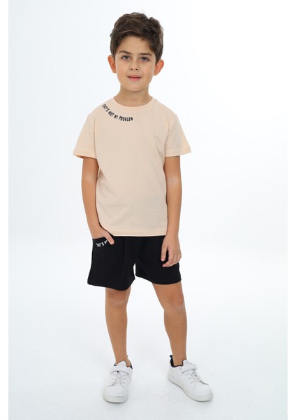 Erkek Çocuk Baskılı Şortlu Takım fırsatları
