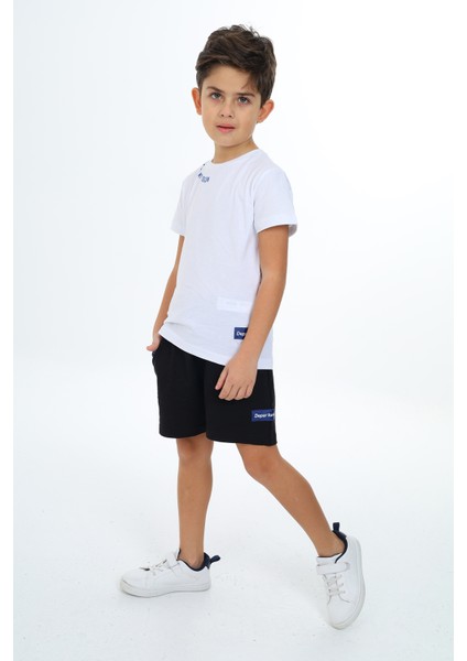 Erkek Çocuk Baskılı Şortlu Takım modelleri
