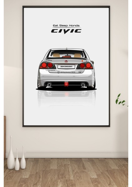 A3 Honda Cıvıc 2 Baskılı Poster