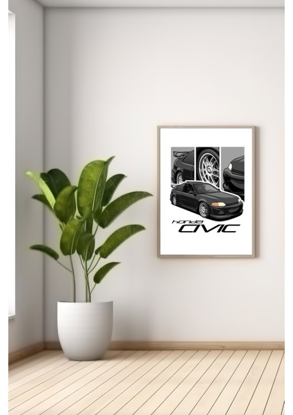 A3 Honda Cıvıc Baskılı Poster fiyatları