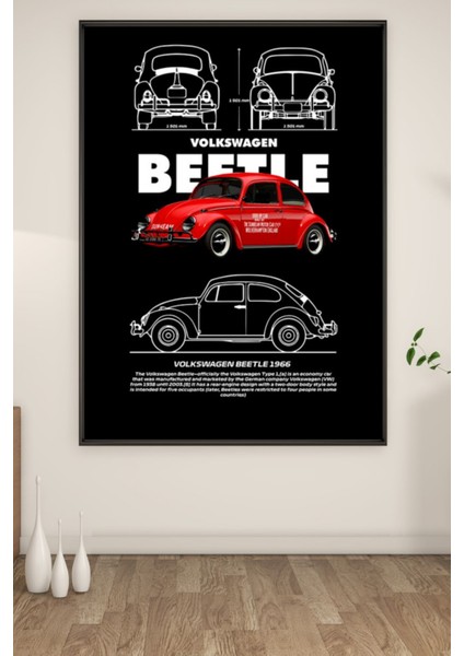 A3 Beetle Baskılı Poster