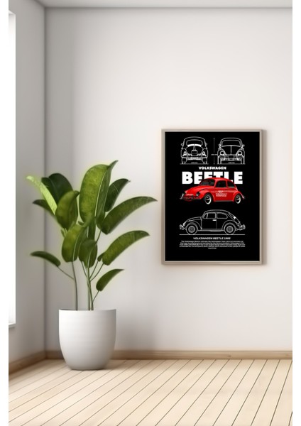 A3 Beetle Baskılı Poster