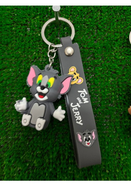 2’li 3D Tom And Jerry Çift Anahtarlık ve Joker Çanta Süsü ve Hediyelik