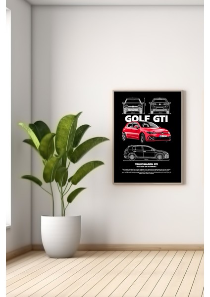 A3 Golf Gtı Baskılı Poster
