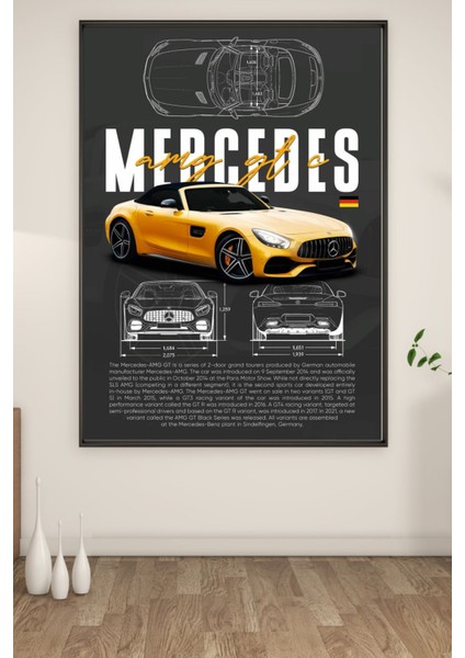 A3 Mercedes Baskılı Poster
