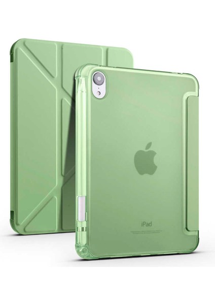 iPad Mini 7 Uyumlu Kapak Tri Folding Kalem Bölmeli Standlı Kapaklı Kılıf