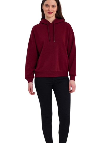 Kadın Şardonsuz Kapüşonlu Oversize Sweat fiyatları