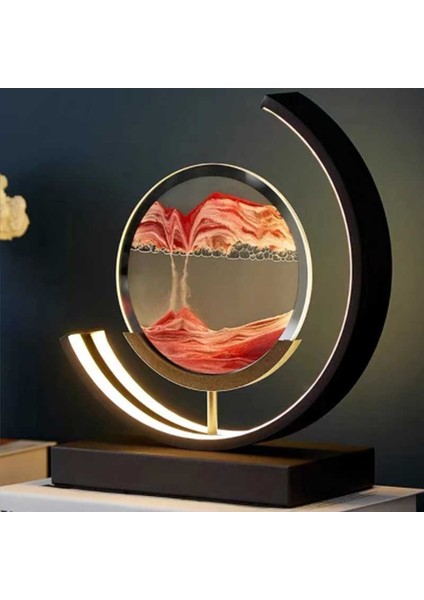 3D Kum Saati Akış Kum Boyama Masa Lambası Hediye Masa Lambası Gece Lambası