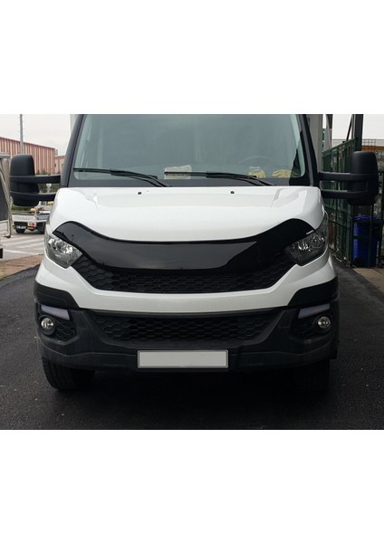 Nam Tuning Iveco Daily Kaput Rüzgarlığı Kaput Koruma 2014 ve Üzeri 3 mm Kalın Ürün Parlak Siyah