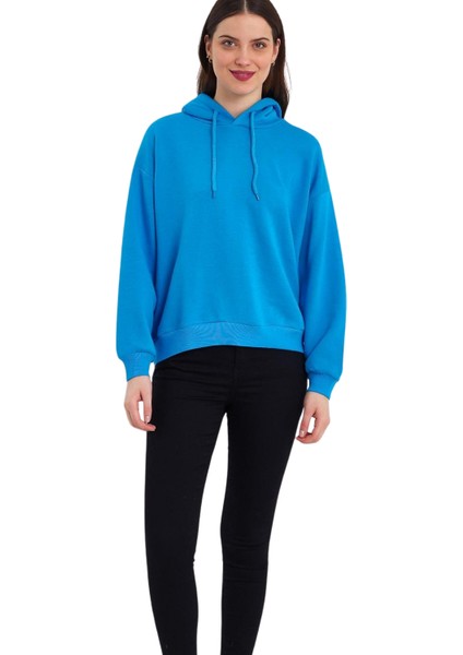 Kadın Şardonsuz Kapüşonlu Oversize Sweat fiyatları
