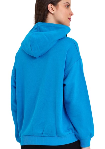Kadın Şardonsuz Kapüşonlu Oversize Sweat modelleri