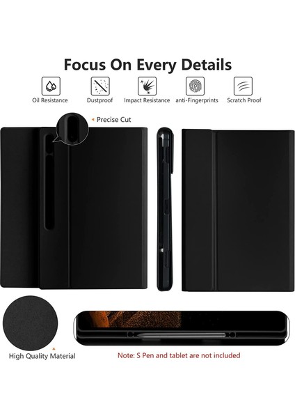 Samsung Tab S10 Ultra SM-X920 14.6 Inç Uyumlu Bluetooth Türkçe Q Klavyeli Kılıfı (Tablet Değildir) fırsatları