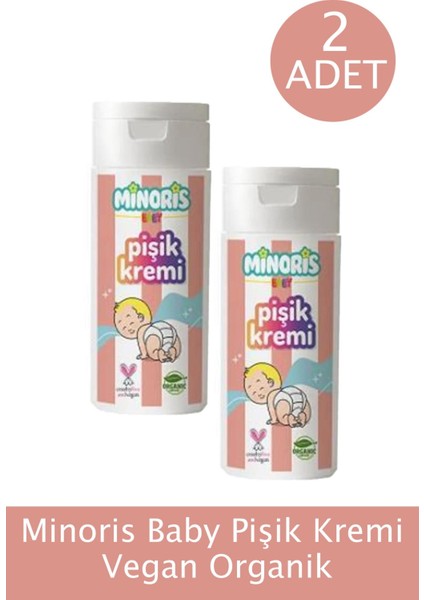 Baby Pişik Kremi Vegan Organik 55 gr 2 Adet