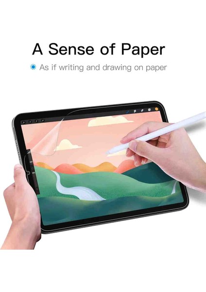 Apple iPad Mini 7 2024 Uyumlu Kağıt Hissi Veren Paper-Like Ekran Koruyucu