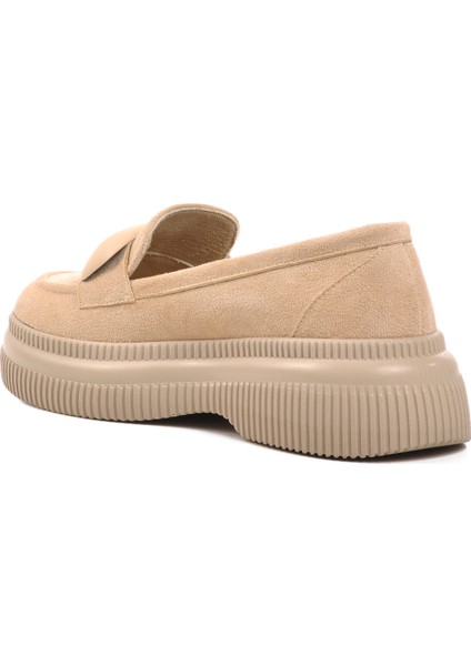 884904 Bej Süet Kadın Günlük Ayakkabı fırsatları