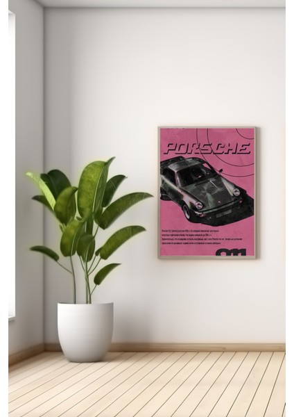 A3 Retro Porsche 2 Baskılı Poster