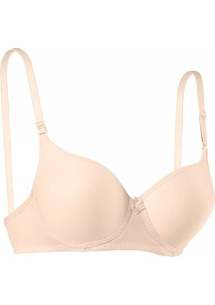 Silikonlu Desteksiz Telli Düz Boş Sütyen Ten