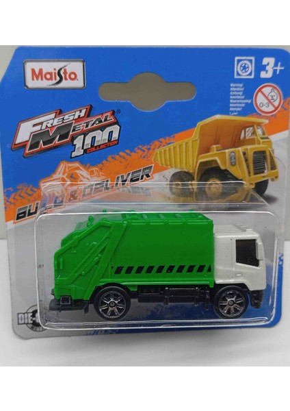 1:64 Çöp Kamyonu ( Küçük Boy Metal)