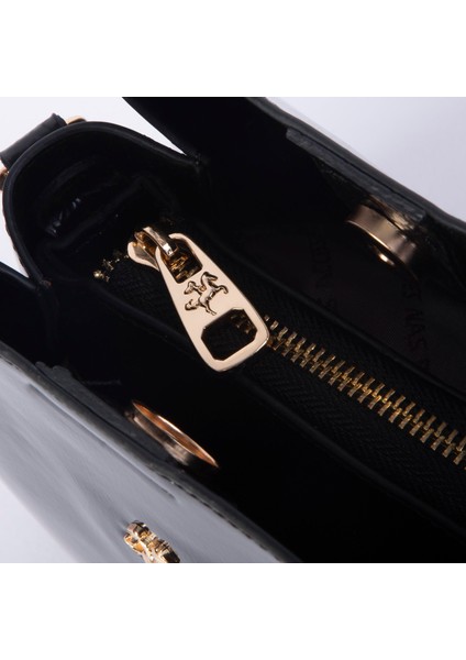 Kadın Şık Sade Midiboy El ve Çapraz Çanta Siyah Krşk Rugan fiyatları