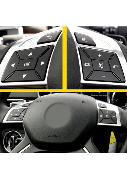 Mercedes B Serisi W246 Direksiyon Tuş Kaplaması Siyah 2012-2014 modelleri