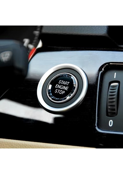 Bmw 3 Serisi E93 Kristal Start Stop Tuşu Gümüş 2005-2012