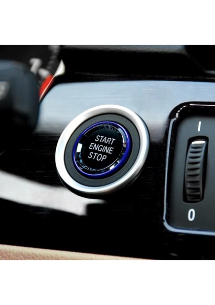 Bmw X5 Serisi E70 Kristal Start Stop Tuşu Mavi 2006-2013