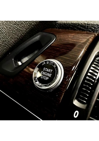 Bmw X5 Serisi E70 Kristal Start Stop Tuşu Mavi 2006-2013