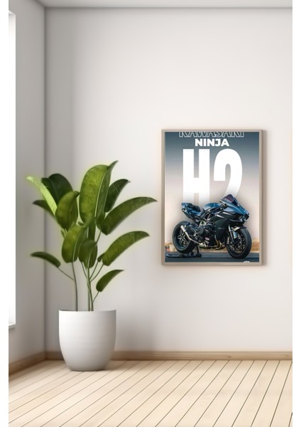 A3 Kawasakı H2 Baskılı Poster