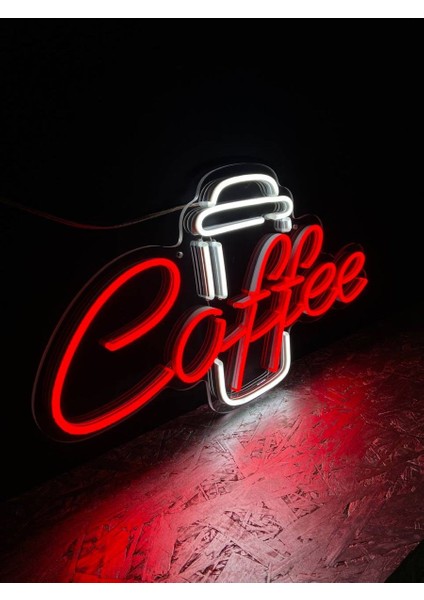 Neon LED Tabela Dekoratif Aydınlatma -Coffee-