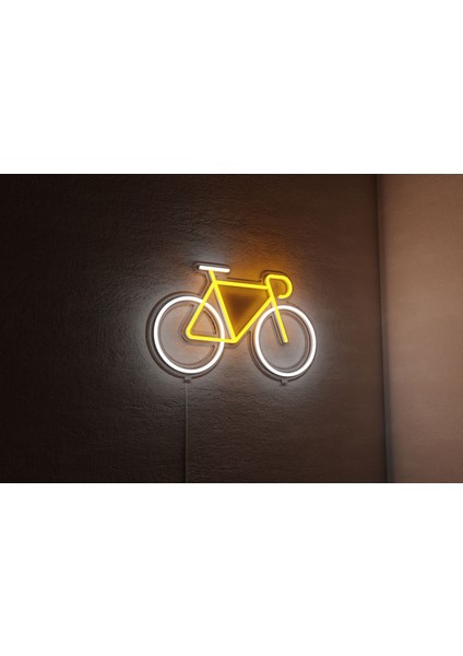 Neon LED Duvar Dekoratif Aydınlatma -Bisiklet-