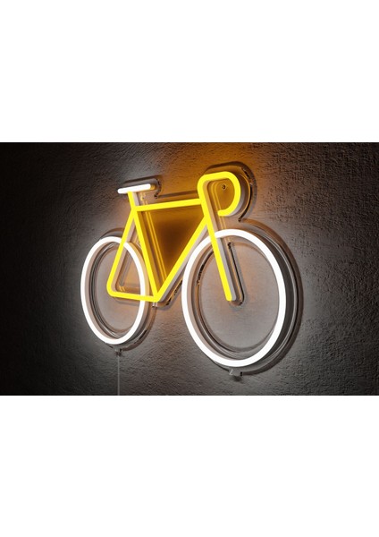Neon LED Duvar Dekoratif Aydınlatma -Bisiklet-