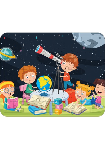 70 Parça Ahşap Eğitici Yapboz Puzzle Seti (Set 4)