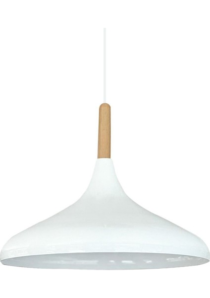 Beyaz Iç Renk Beyaz Champion Ahşap Tekli Avize Sarkıt Salon Mutfak Lamba Aydınlatma Avizeler modelleri