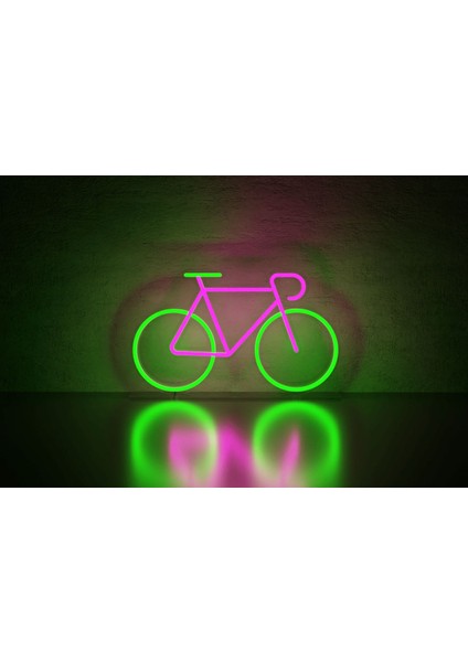 Neon LED Duvar Dekoratif Aydınlatma -Bisiklet-