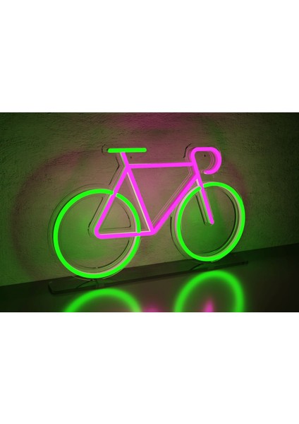 Neon LED Duvar Dekoratif Aydınlatma -Bisiklet-