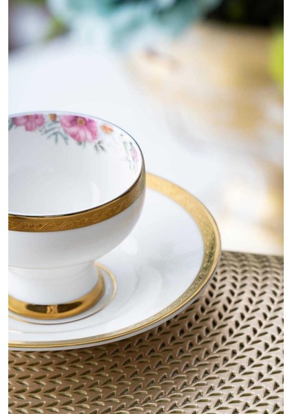 HXF-06803 Daabria Beyaz 6lı Kahve Fincanı Takımı modelleri